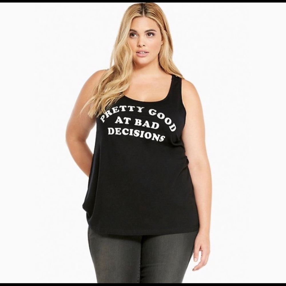 Torrid Graphic Tank Top Black - PLUS SIZE